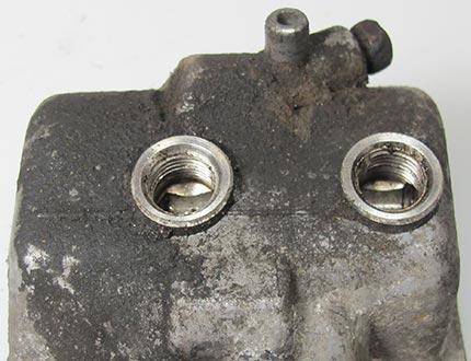 Before cleaning aluminium carb housing