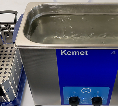 bench top ultrasonic cleaning