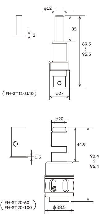 floating holder dimensions